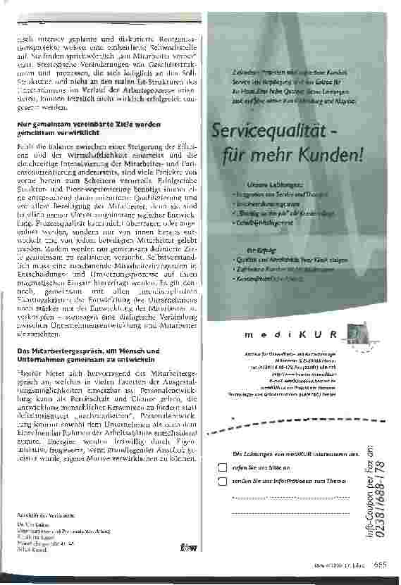 Vorschauseite 4: Warum Krankenhäuser den Patienten vom Fall zum Kunden aufwerten sollten Ein Plädoyer für die Personalentwicklung