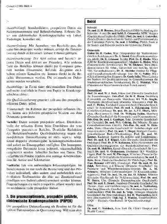 Vorschauseite 3: Von der Integration der Qualitätserfassung in den klinischen Alltag
