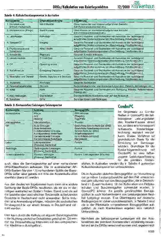 Vorschauseite 4: Kalkulation von DRG-Relativgewichten