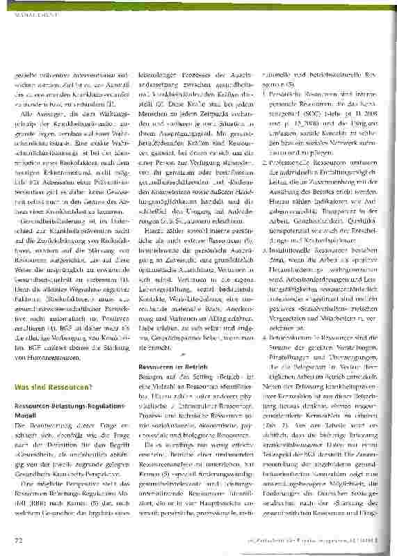 Vorschauseite 2: Gesundheitsförderung durch Krankheitsprävention im Betrieb?