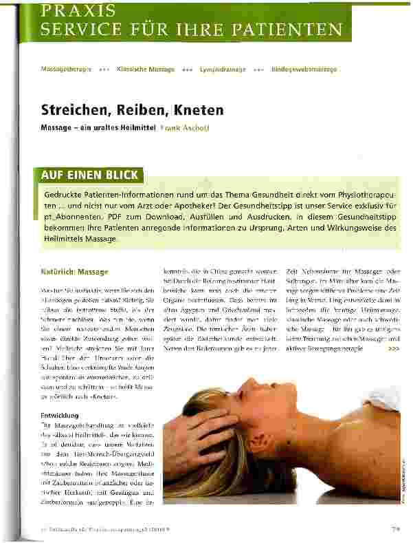Vorschauseite 1: Streichen, Reiben, Kneten