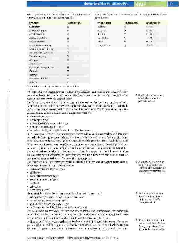 Vorschauseite 2: Verbesserung der Lebensqualität in der Palliativtherapie durch Bisphos-phonate bei Knochenmetastasen