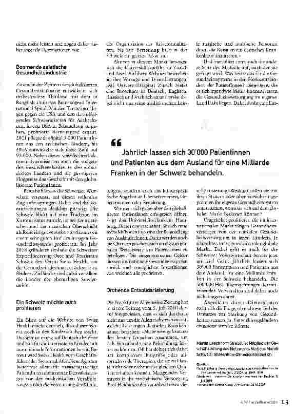 Vorschauseite 2: Verschärft der Medizintourismus die globale Ungleichheit?