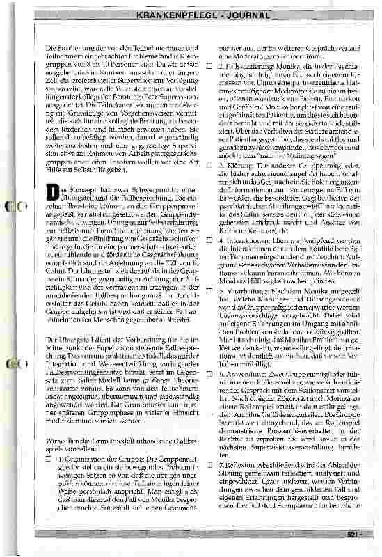 Vorschauseite 2: Supervision für Krankenhauspersonal Psychologische Gesundheitsförderung der Uni Oldenburg