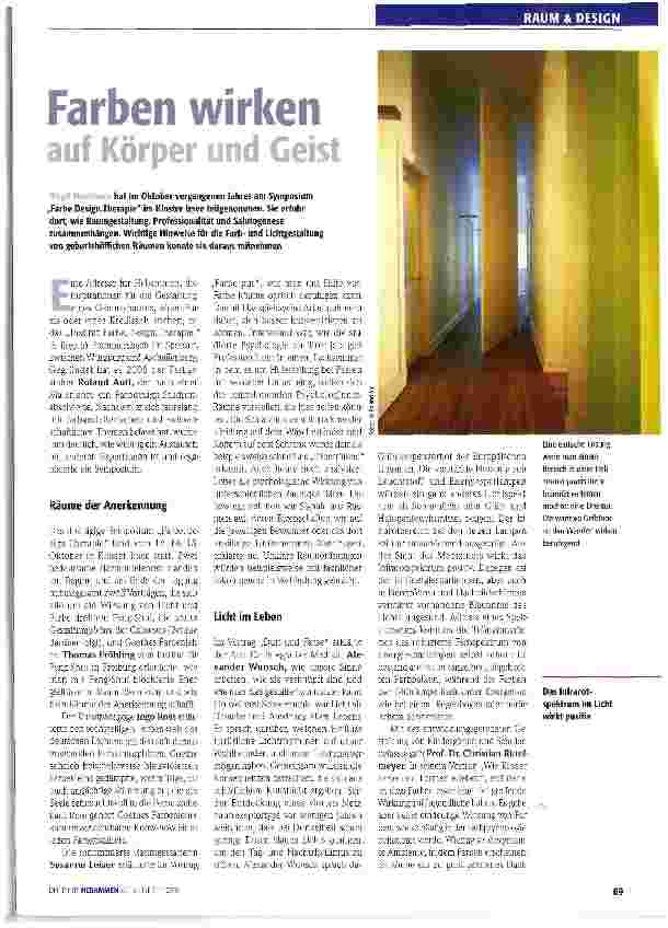 Vorschauseite 1: Farben wirken auf Körper und Geist