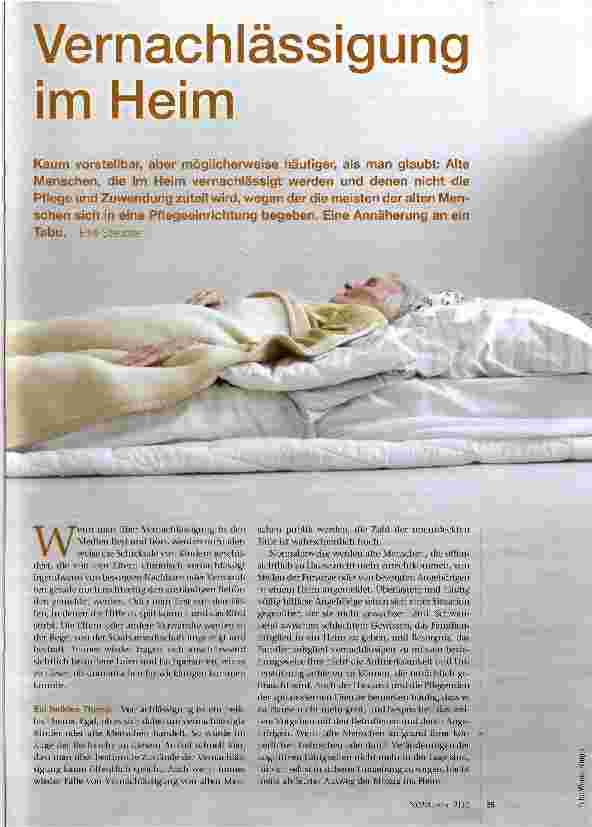 Vorschauseite 1: Vernachlässigung im Heim