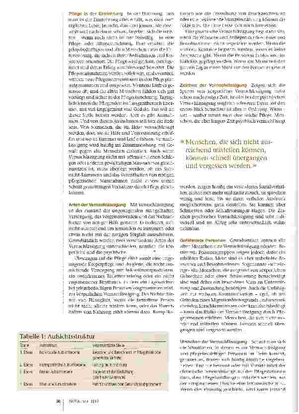Vorschauseite 2: Vernachlässigung im Heim