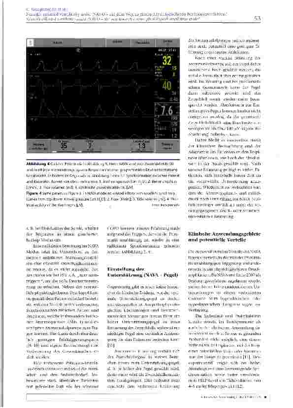 Vorschauseite 4: Neurally adjusted ventilatory assist (NAVA) -auf dem Weg zu einem physiologischeren Beatmungsverfahren?