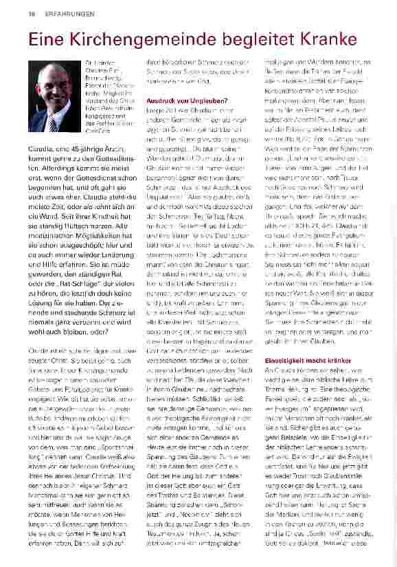 Vorschauseite 1: Eine Kirchengemeinde begleitet Kranke