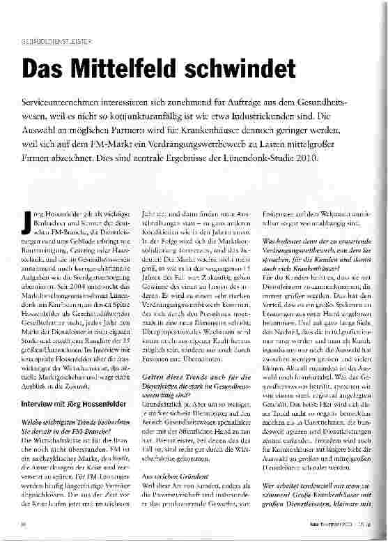 Vorschauseite 1: Das Mittelfeld schwindet