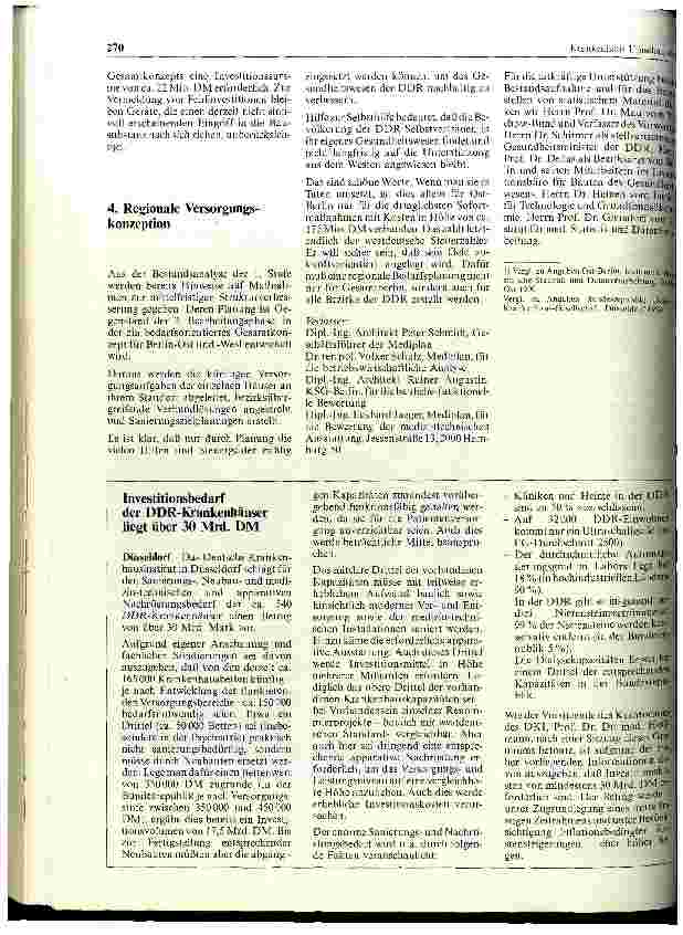 Vorschauseite 4: Bedarfsplanung für die Gesundheitsversorgung der DDR: Pilotprojekt Berlin-Ost