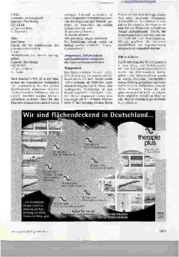 Vorschauseite 5: Kombination von Lauf bandtherapie und Krankengymnastikbei gehfähigen Patienten mit Hemiparese