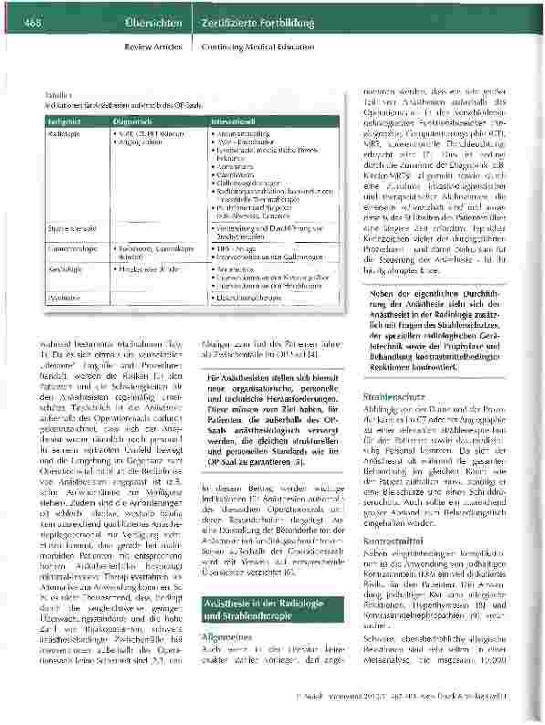 Vorschauseite 2: Anästhesie außerhalb des Operationssaals