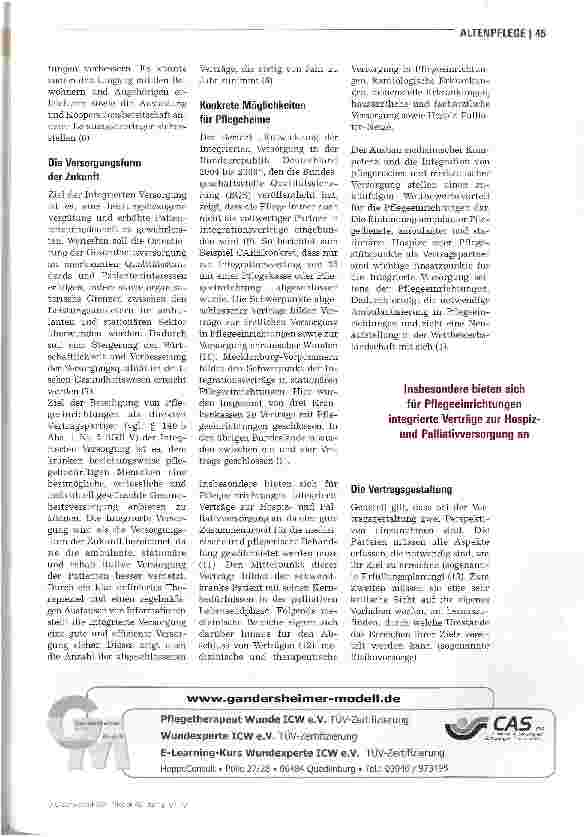 Vorschauseite 2: Integrierte Versorgung als Chance