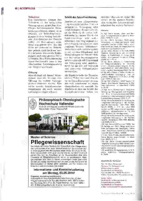 Vorschauseite 5: Integrierte Versorgung als Chance
