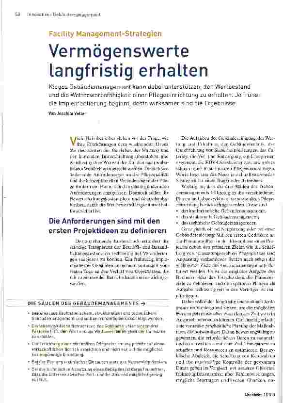 Vorschauseite 1: Vermögenswerte langfristig erhalten