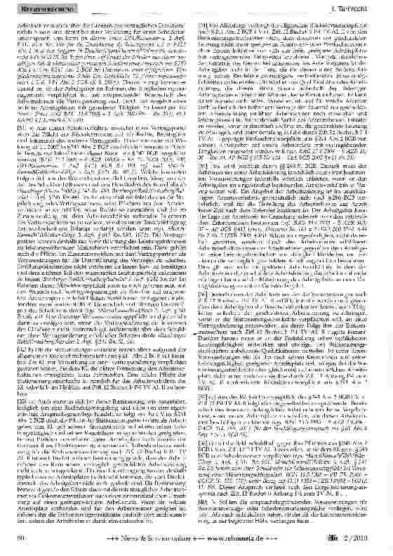 Vorschauseite 4: Beschäftigungsanspruch leistungsgeminderter Arbeitnehmer (TV AL II)