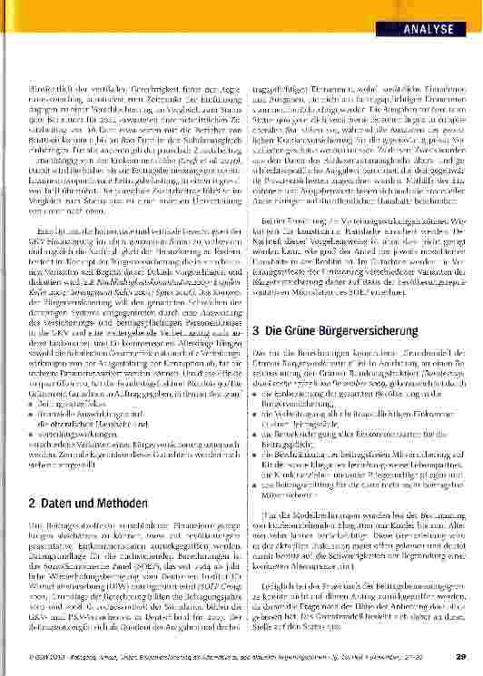Vorschauseite 3: Bürgerversicherung als Alternative zu den aktuellen Regierungsplänen