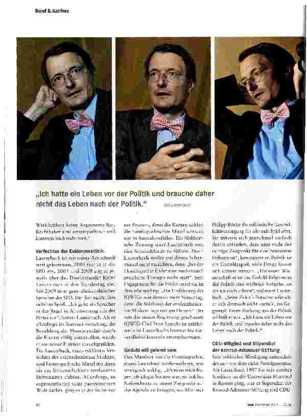 Vorschauseite 3: Karl Lauterbach Herr der Fliegen