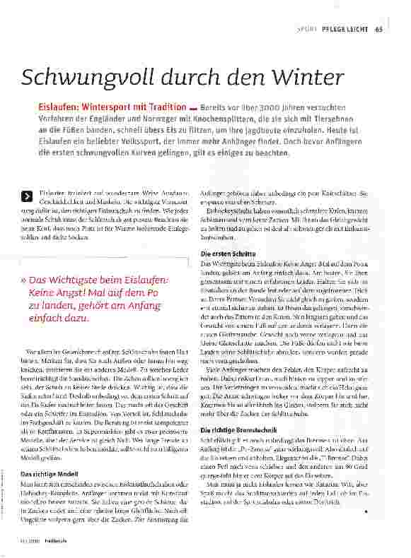 Vorschauseite 2: Schwungvoll durch den Winter