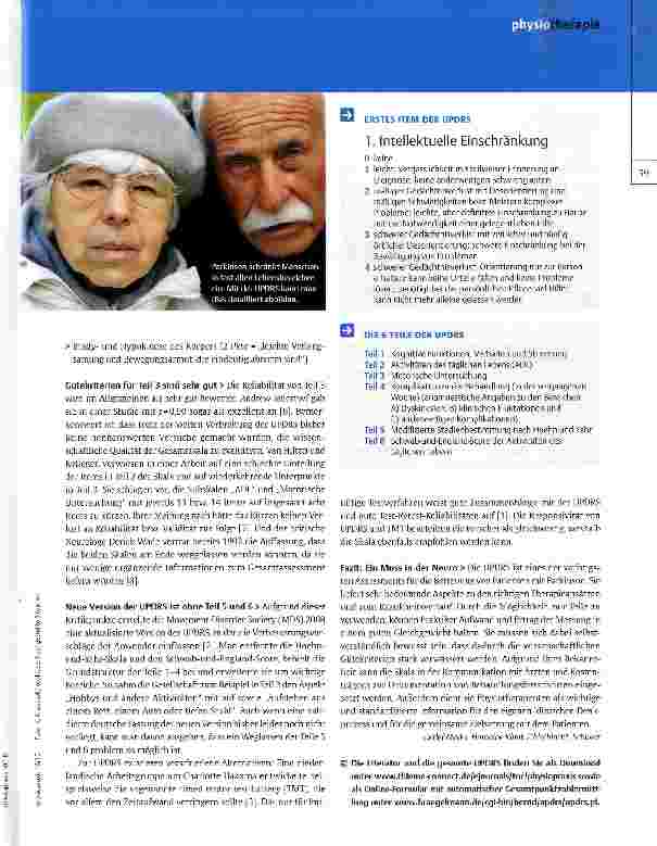 Vorschauseite 2: Ein Muss bei Parkinson