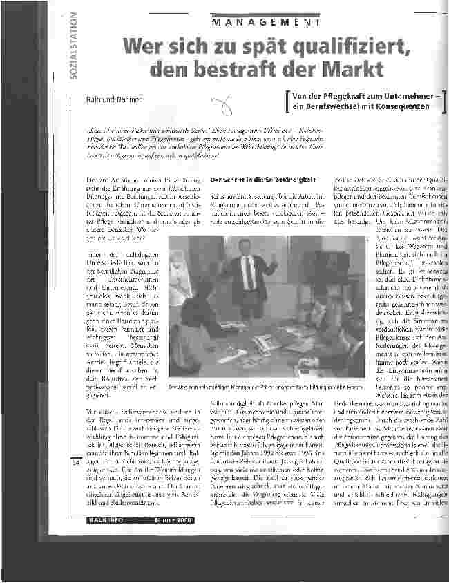 Vorschauseite 1: Wer sich zu spät qualifiziert, den bestraft der Markt