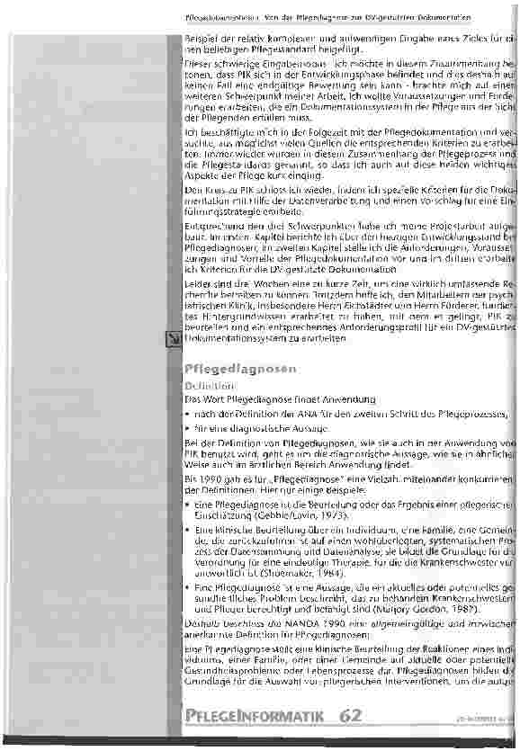 Vorschauseite 2: Pflegedokumentation: Von der Pflegediagnose zur DV-gestützten Dokumentation