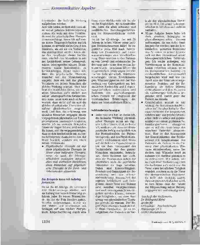 Vorschauseite 4: Kommunikative Aspekte der physikalischen Therapie