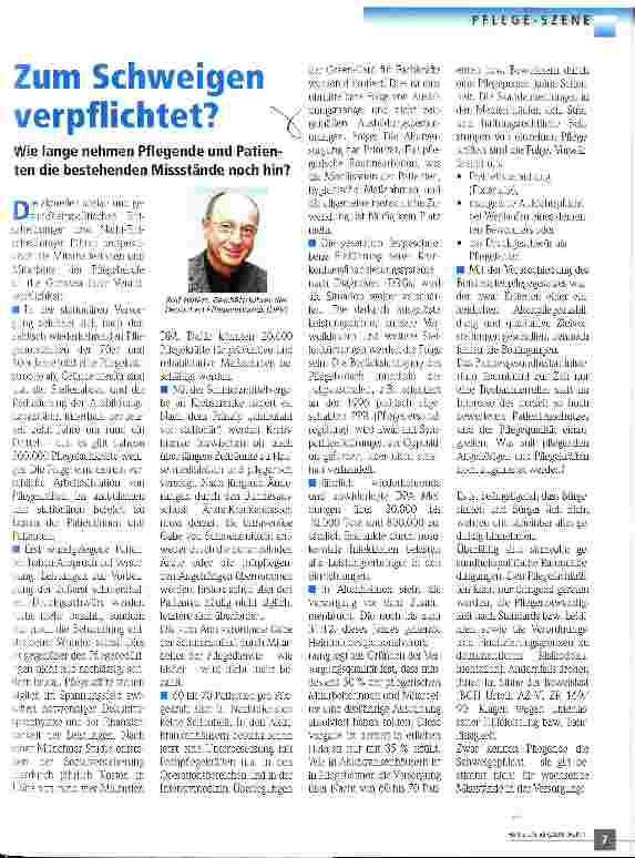 Vorschauseite 1: Zum Schweigen verpflichtet?
