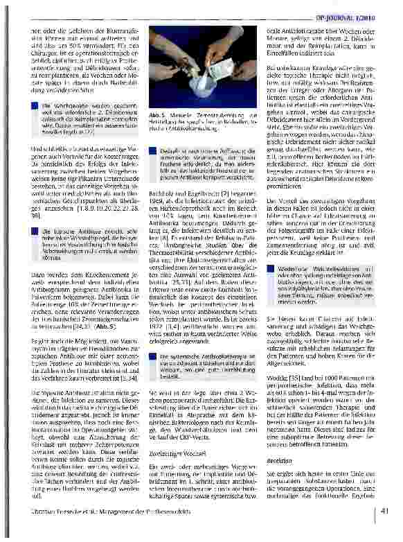 Vorschauseite 4: Management des Protheseninfekts