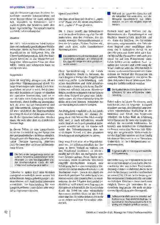 Vorschauseite 5: Management des Protheseninfekts