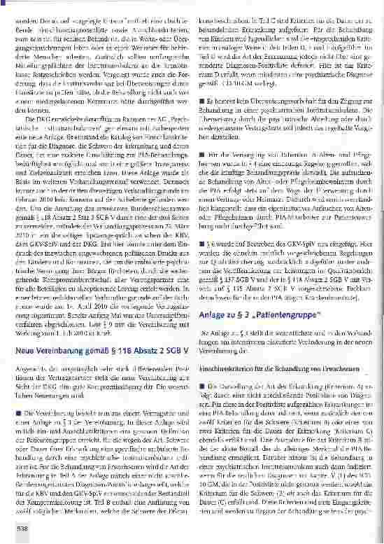 Vorschauseite 3: Psychiatrische Institutsambulanzen gemäß § 118 Absatz 2 SGB V: Angriff abgewehrt