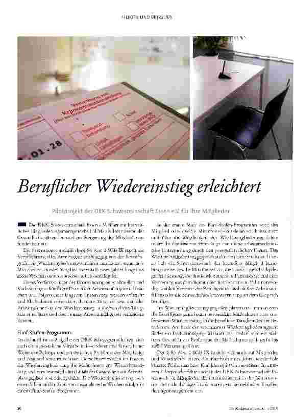 Vorschauseite 1: Beruflicher Wiedereinstieg erleichtert