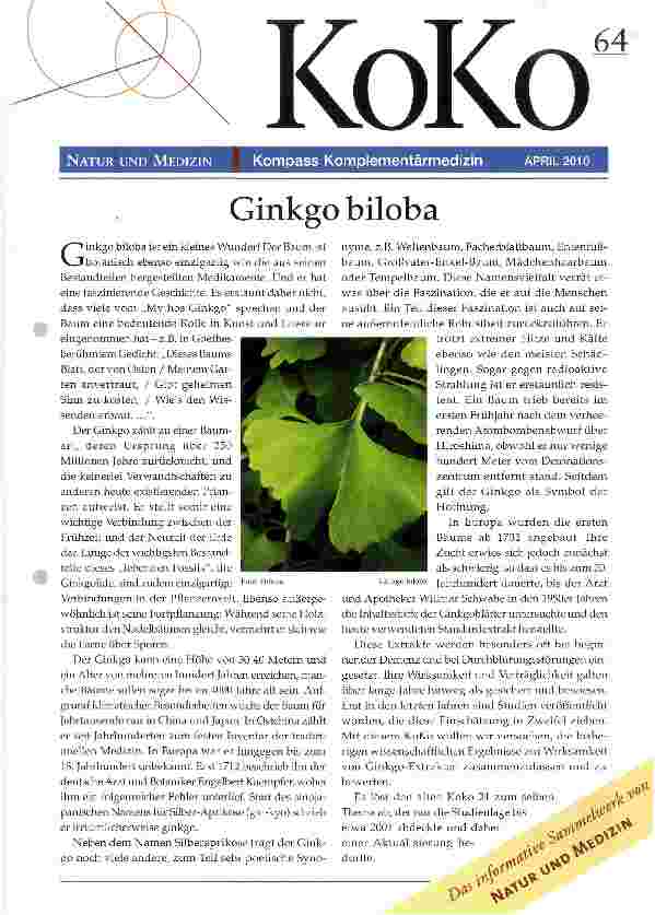 Vorschauseite 1: Ginkgo biloba