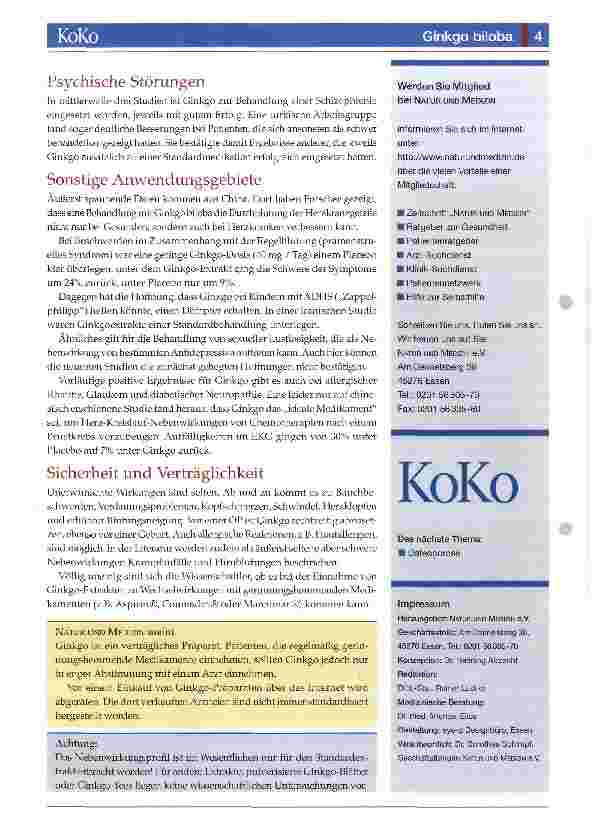 Vorschauseite 4: Ginkgo biloba