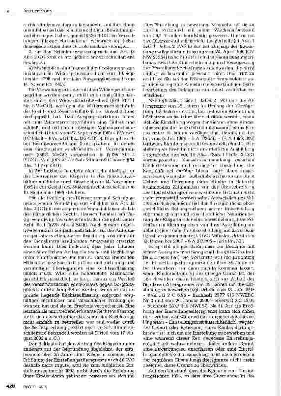 Vorschauseite 3: Schadensersatzanspruch des Einstellungsbewerbers bei Verletzung des Bewerbungsverfahrensanspruchs