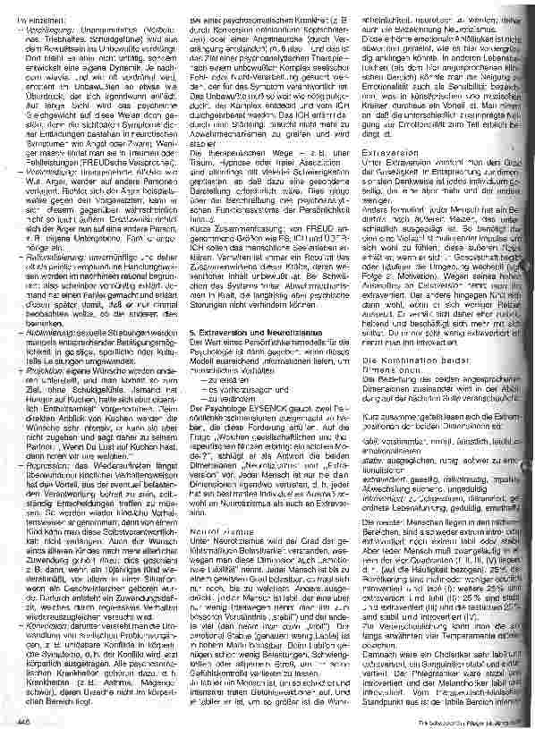 Vorschauseite 3: Modelle der Persönlichkeit