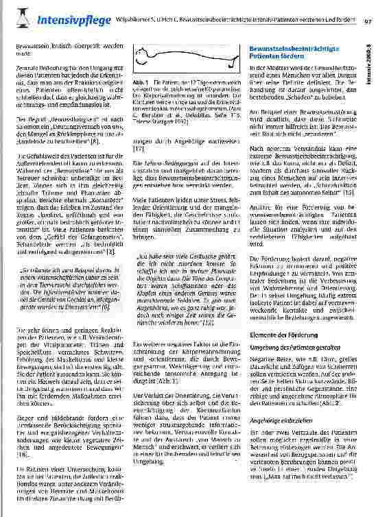 Vorschauseite 2: Bewusstseinsbeeinträchtigte Intensiv-Patienten verstehen und fördern