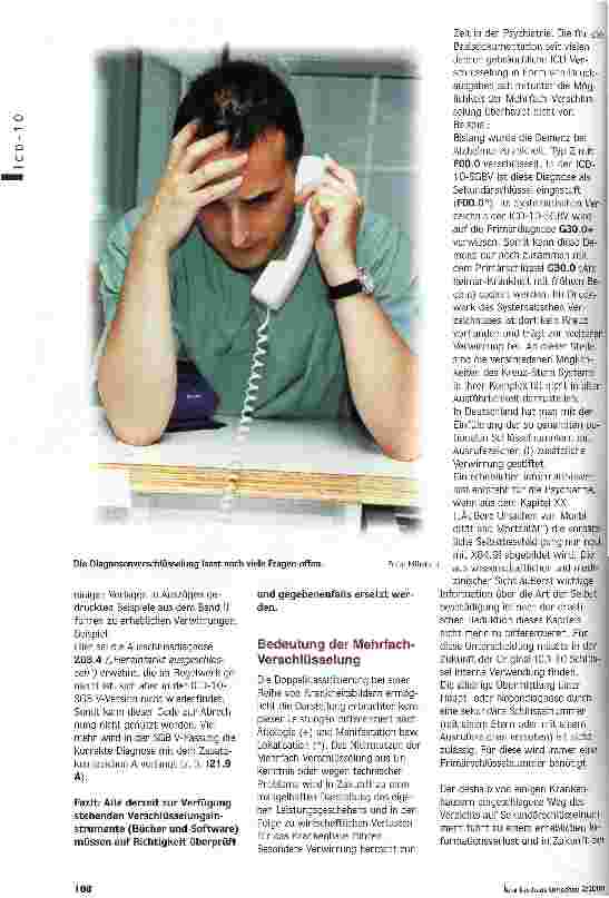 Vorschauseite 2: Viele Fragen bleiben offen Konkrete Probleme bei der Umsetzung der ICD-10 SGB V