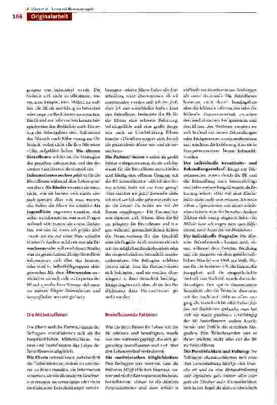 Vorschauseite 6: Trotz Blasenexstrophie ein gutes Leben haben: Untersuchung zum Leben und Umgang mit Blasenexstrophie