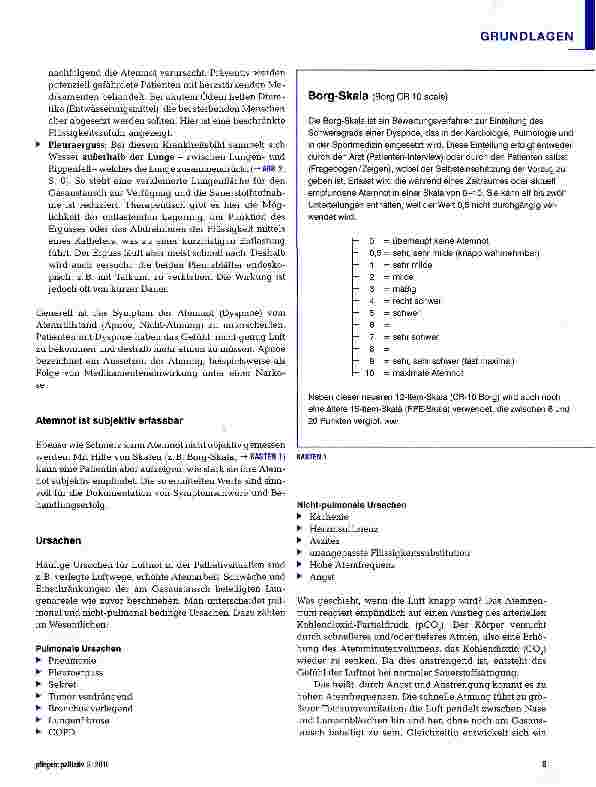 Vorschauseite 2: Atemnot- Ursachen und Therapie