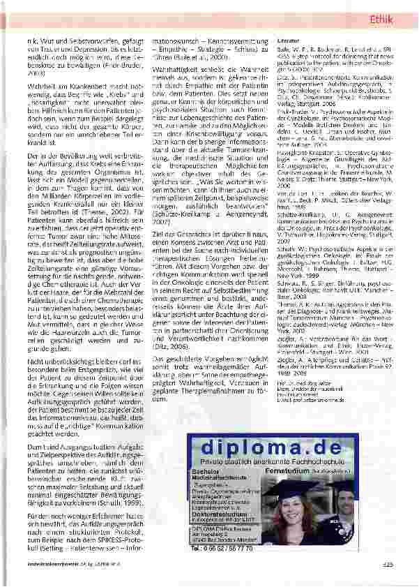 Vorschauseite 2: Vertrauen in therapeutische Maßnahmen [ fördern - Aufklärung zwischen Wahrheit und Wahrhaftigkeit
