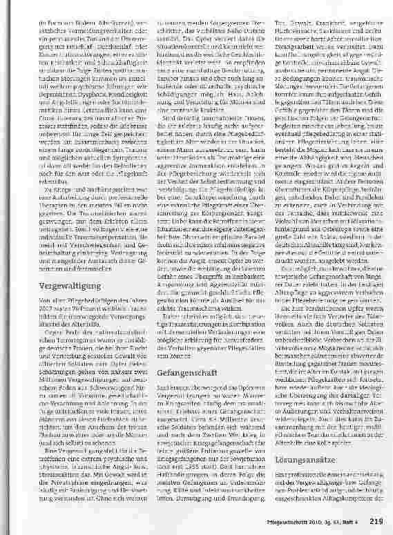 Vorschauseite 2: Traumatisierte Bewohner stabilisieren