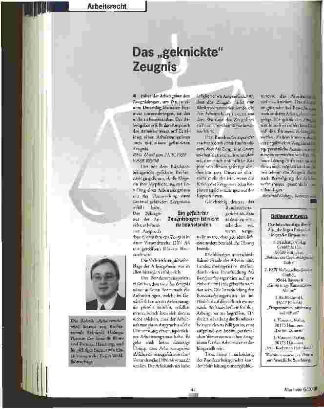 Vorschauseite 1: Das geknickte Zeugnis