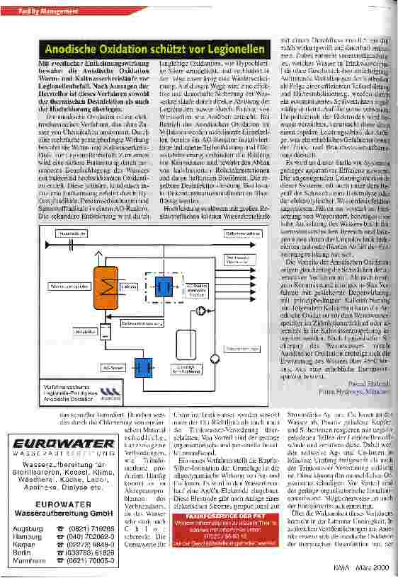 Vorschauseite 5: Routinemäßige Wasseruntersuchungen wenig hilfreich Den Legionellen auf der Spur