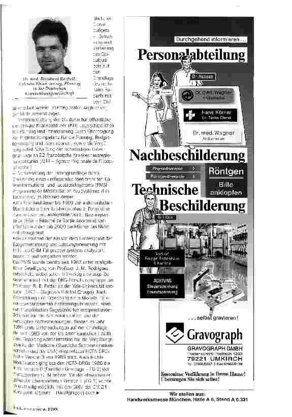 Vorschauseite 2: DRG à la frankais Groupes Homogènes de Malades - das französiche Fallgruppensystem