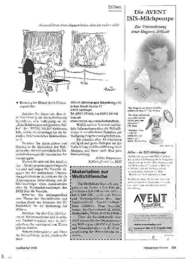 Vorschauseite 3: STILLEN EIN GRUNDRECHTWeltstillwoche vom 1. bis 7. 10. 2000