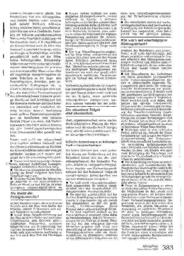 Vorschauseite 2: Vorbereitung auf Alter und Ruhestand