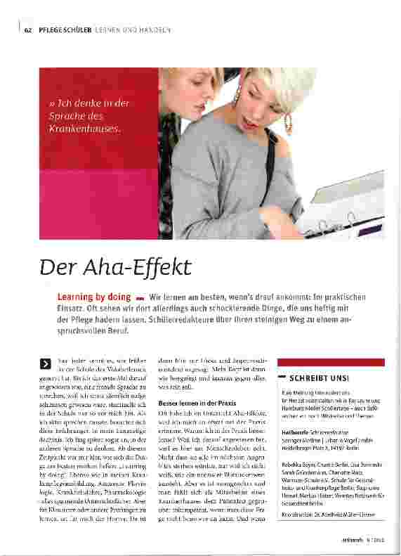 Vorschauseite 1: Der Aha-Effekt