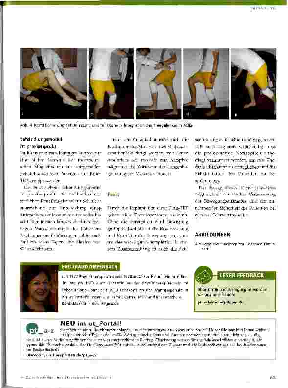 Vorschauseite 4: Postoperative Rehabilitation nach Knie-TEP